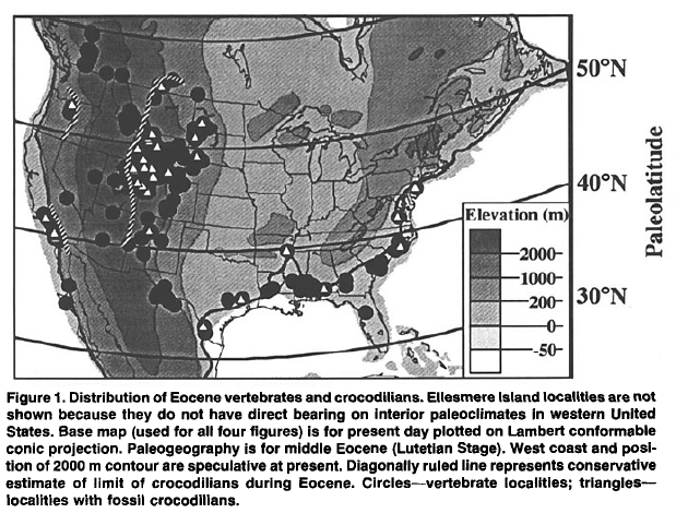 Crocodilian Distribution (Eocene)